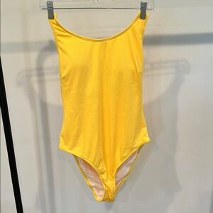 Yellow One-Piece Swimsuit